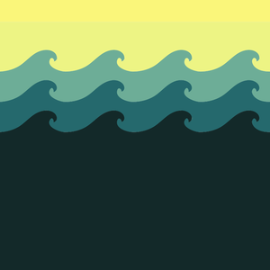 Baldosas mar ola patrón vector de la imagen